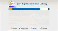 Desktop Screenshot of ch-romorantin.fr