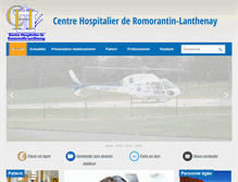 Tablet Screenshot of ch-romorantin.fr